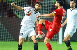 فريق أربيل يحتفل بفوزه على زاخو في دوري نجوم العراق
