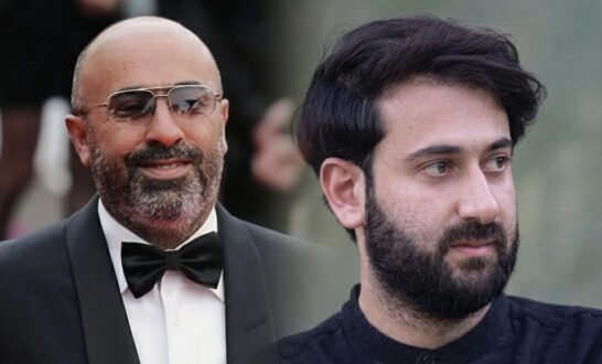رجل الأعمال محمد الحنيطي ووكيل اللاعبين زيد العموري يناقشان مستقبل نادي الفيصلي.