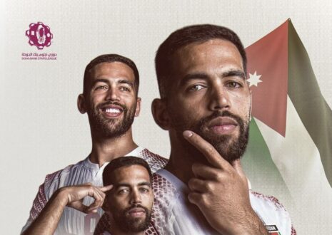 علي علوان يحتفل بهدفه التاريخي مع المنتخب الأردني في كأس العالم