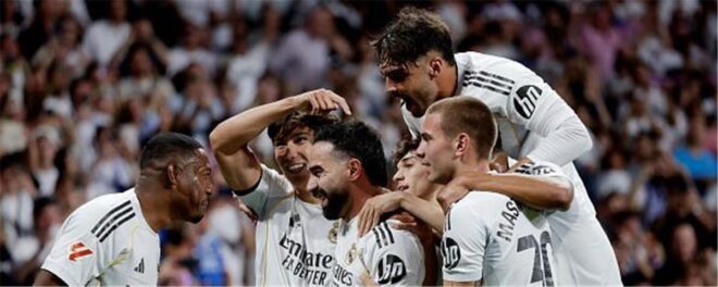 نجوم ريال مدريد يرتدون قميص الفريق الجديد للموسم 2026/27