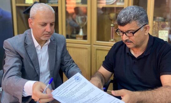 أمجد أبو طعيمة مدرب نادي البقعة الجديد