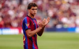 حمزة عبد الكريم لاعب برشلونة الشاب في تدريبات الفريق