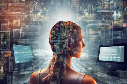 هاتف ذكي يعرض واجهة مستخدم تفاعلية مع أيقونات ذكاء اصطناعي، يرمز لمستقبل الهواتف الذكية بالذكاء الاصطناعي.