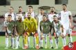 صورة جوية لملعب الملك عبدالله الثاني في عمان، الأردن، مع شعاري المنتخبين السوري والأردني