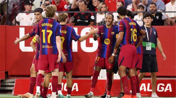 جدول مواعيد مباريات برشلونة في شهر أكتوبر 2026 مع شعار النادي